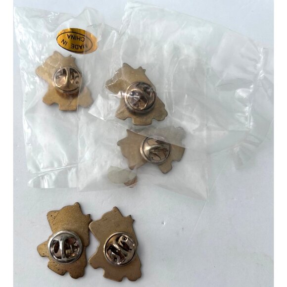 Christmas Tree American Flag USA Lapel Pins Holiday Patriotic Lot 5 - Picture 3 of 3